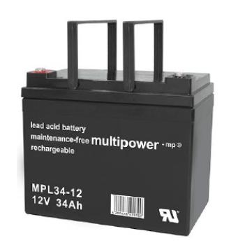 multipower-mp® AGM Bleiakkumulator MPL34-12 12V 34Ah Longlife (10 Jahre)